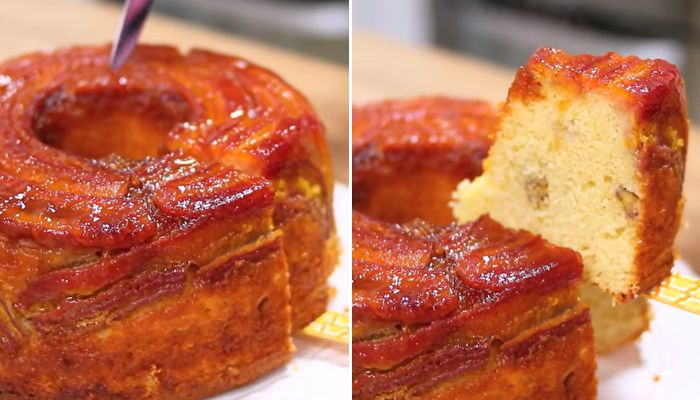 Bolo de Banana Caramelizado